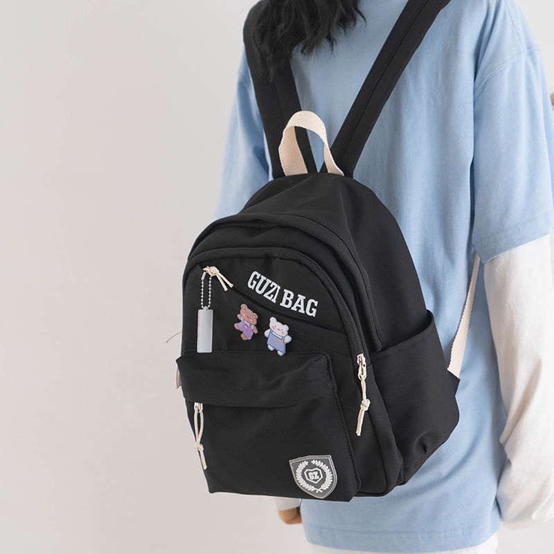 Ba Lô Nylon Siêu Nhẹ Nhỏ Chống Thấm Nước Phong Cách Nhật Bản Cho Nữ