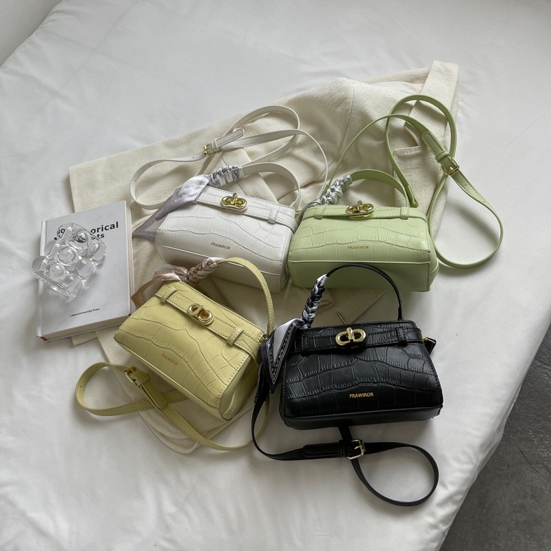 Ielgy Túi Đeo Chéo Họa Tiết Vân Đá Đơn Giản Thời Trang Cho Nữ