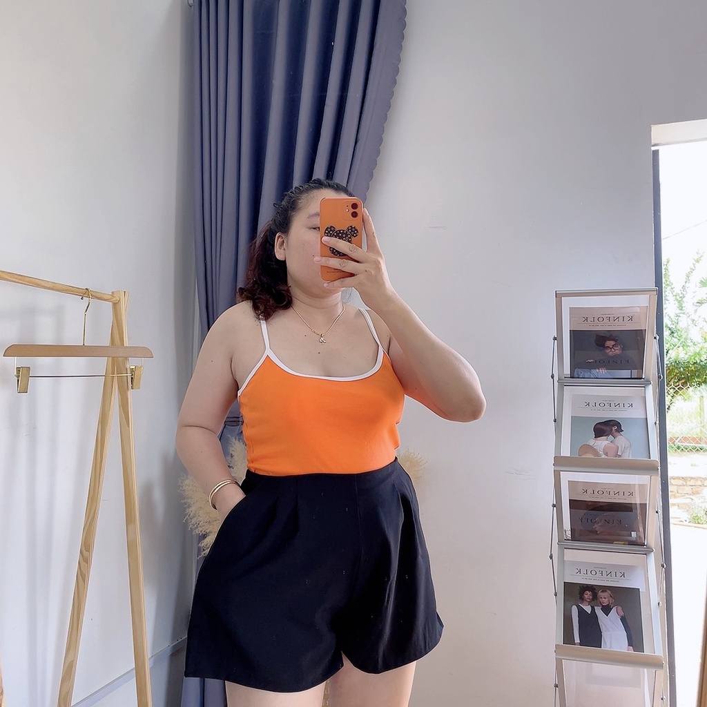 Quần đùi xếp ly bigsize nữ, Quần bigsize nữ ngoại cỡ từ 60100kg QDXL