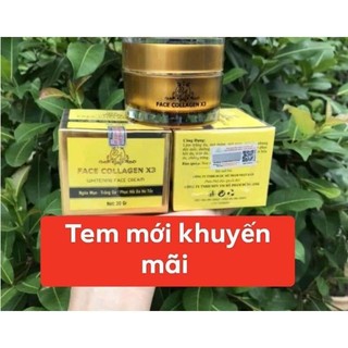 Kem Face collagen X3 Đông anh mẫu mới, tem cào hoặc tem check mã