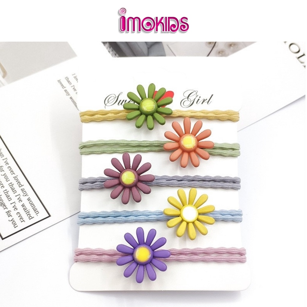 Dây cột tóc bé gái nhiều màu, dây thun buộc tóc nữ Hàn Quốc