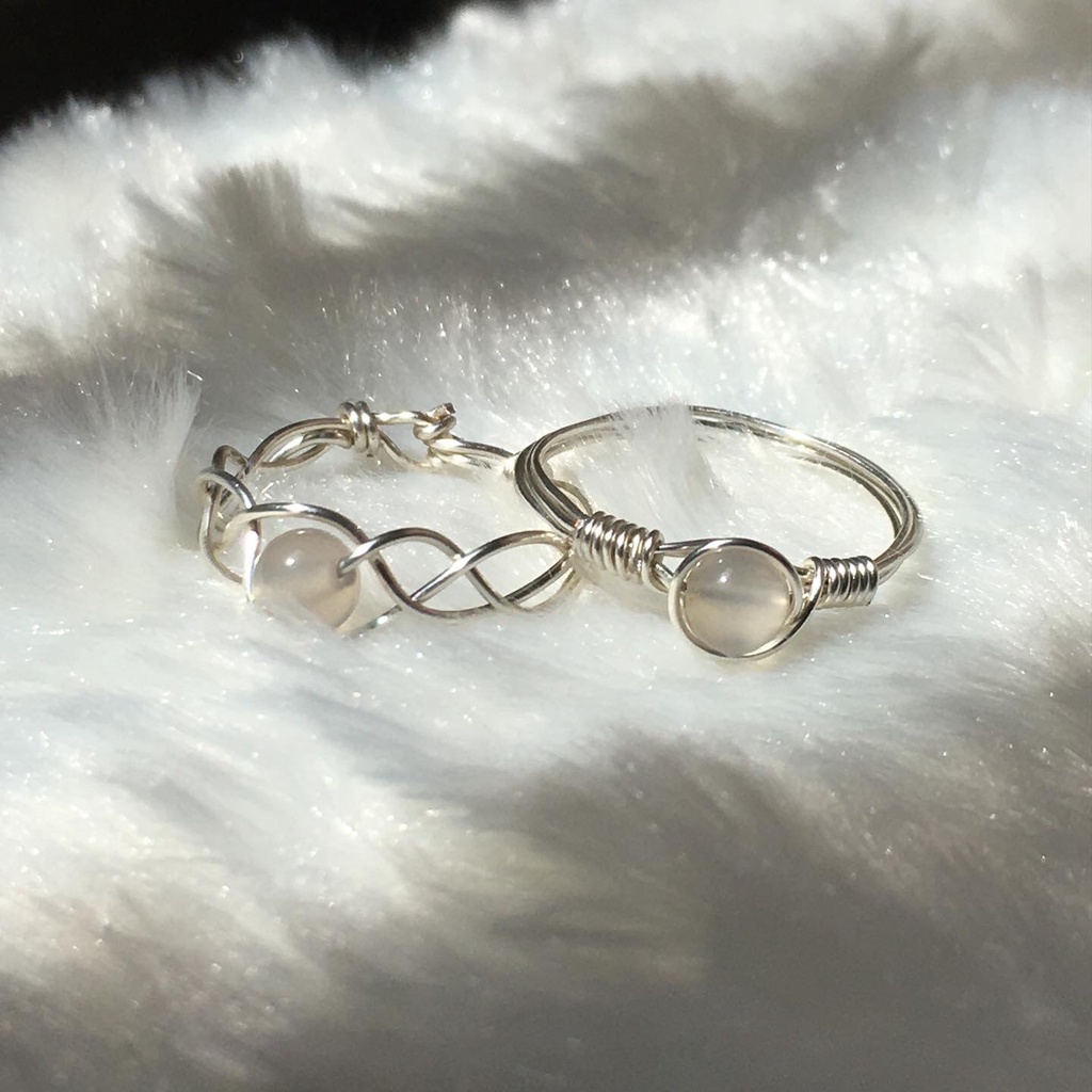 Nhẫn đá Smoky Quartz