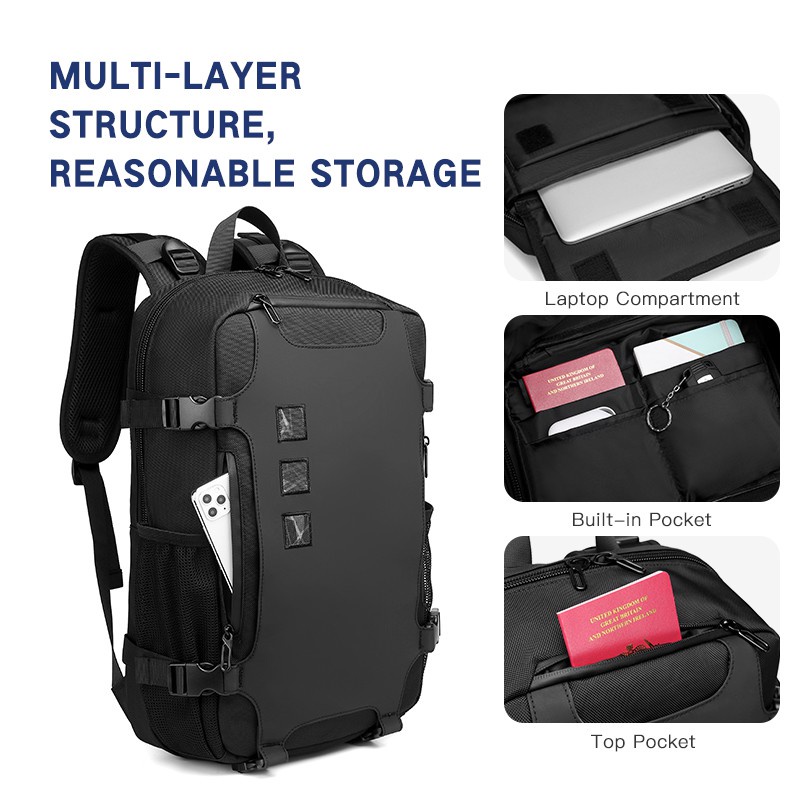 Ba Lô Laptop Chống Thấm Nước Đa Chức Năng CS OZUKO