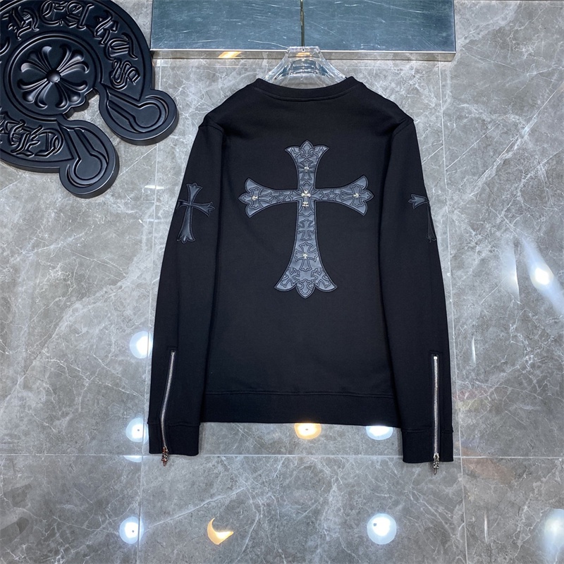 Áo Khoác Cotton Thêu Hình Trái Tim Chrome Hearts Thời Trang Xu Hướng Unisex