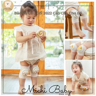 Bọc bảo vệ đầu gối cao cấp cho bé tập bò họa tiết nổi 3D đáng yêu Michi Baby - SP239