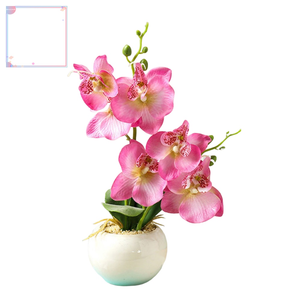 Chậu Cây Bonsai Giả Bằng Lụa Dùng Trang Trí