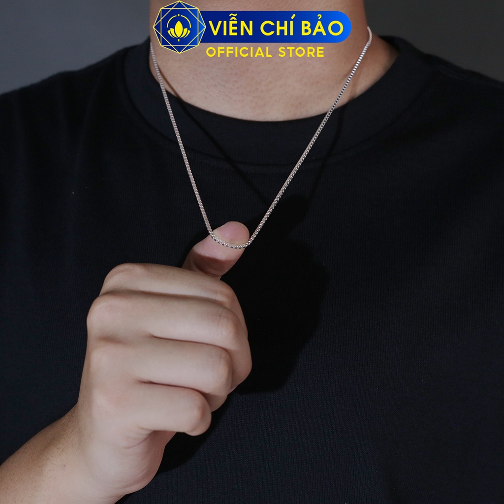 Dây chuyền bạc nam xích hộp chất liệu bạc 925 thời trang phụ kiện trang sức Viễn Chí Bảo D300059-50