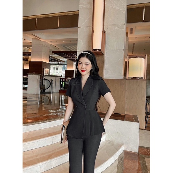 Áo vest xếp ly peplum bigsize Nữ