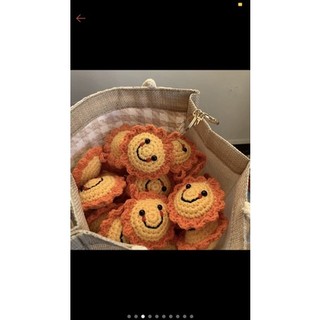 Móc Khoá Hoa Mặt Trời Len Handmade