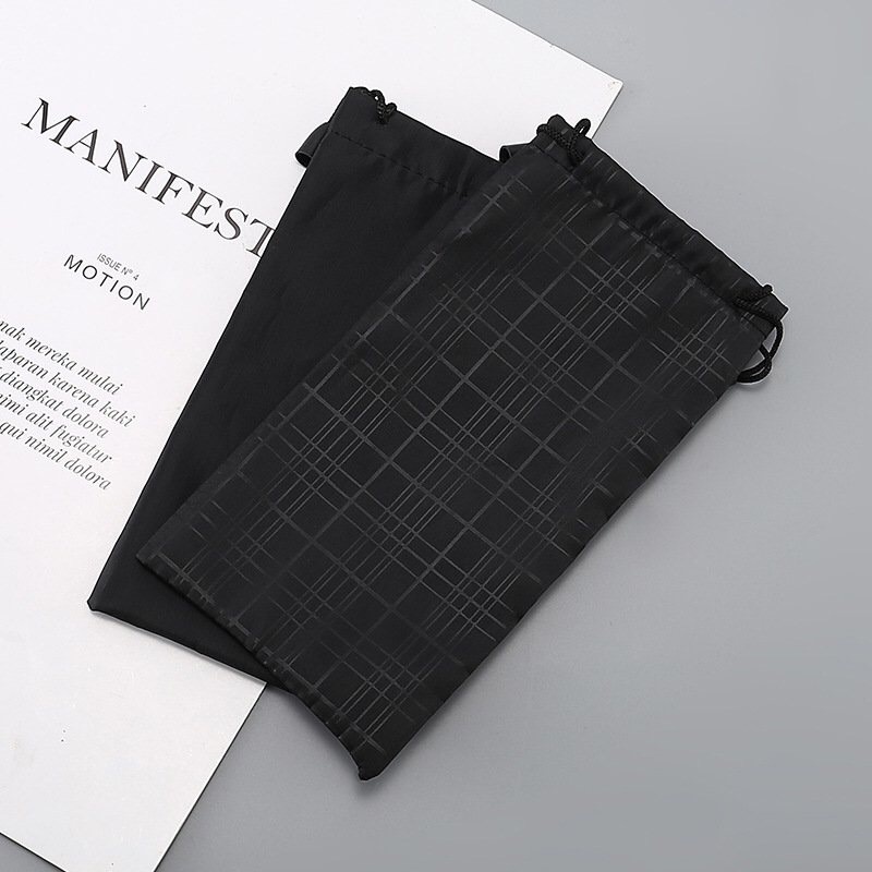 Túi dây rút họa tiết bắt mắt màu đen hình chữ nhật dụng cụ đa năng làm túi đựng kính, bảo vệ kính chống trầy và bụi bẩn