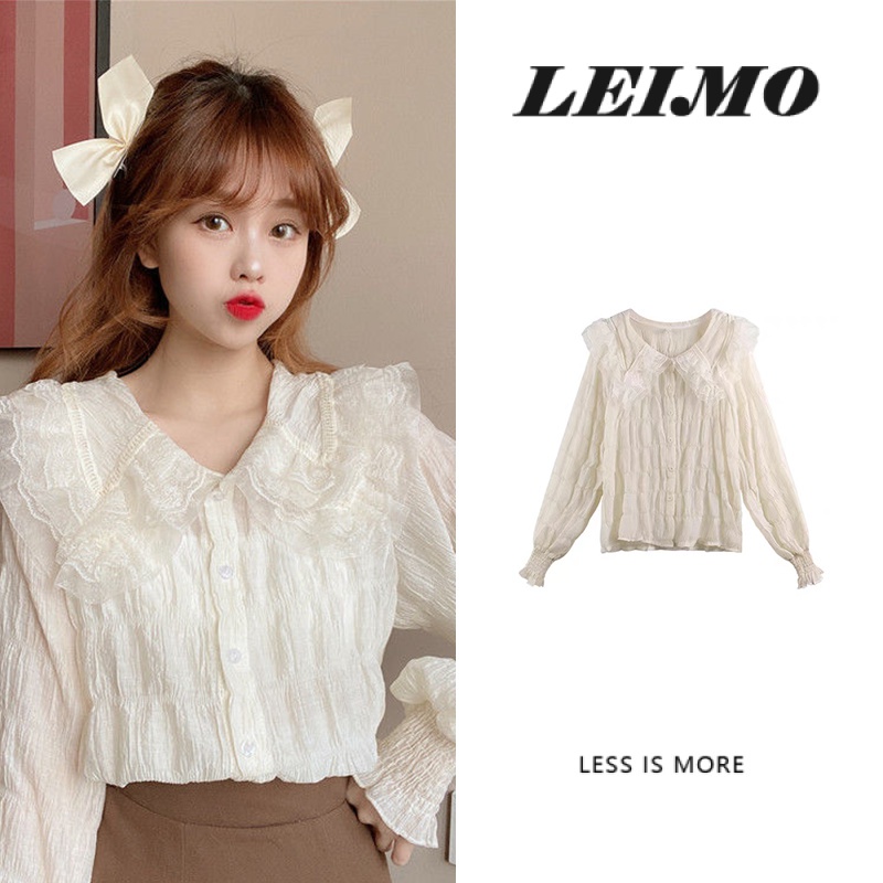 Áo Sơ Mi Chiffon Kiểu Hàn Quốc Thiết Kế Sang Trọng Cho Nữ