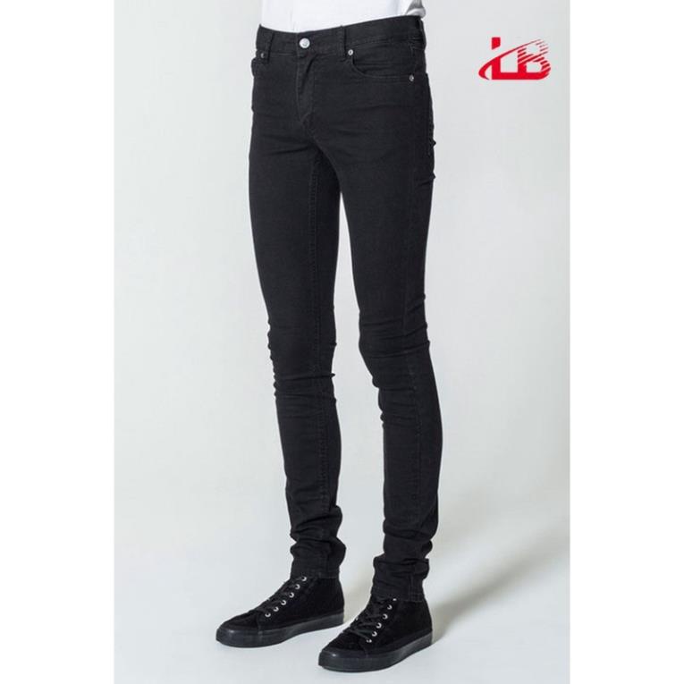 Quần jean nam đen trắng trơn LB co giãn, jean cotton cao cấp, co giãn, mềm mịn không ra màu !