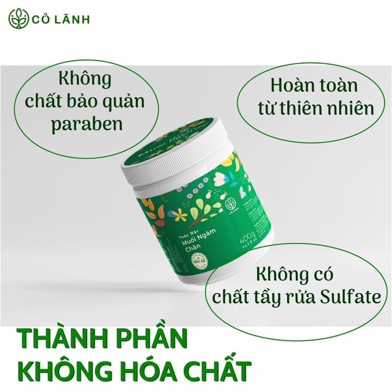 Muối ngâm chân thiên nhiên hữu cơ Cỏ Lành 450G