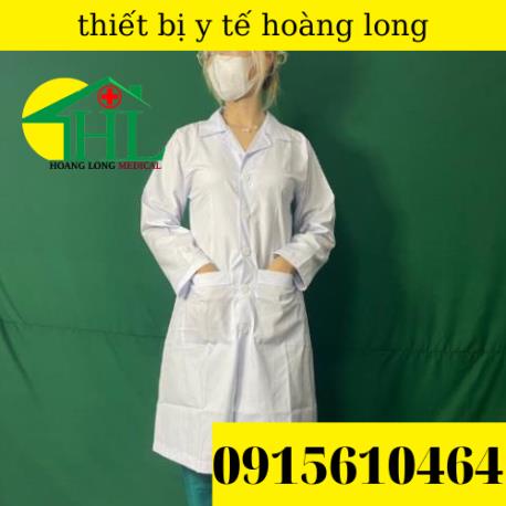 Áo Blouse bác sĩ dáng dài - tay dài nam các size M L XL 2XL