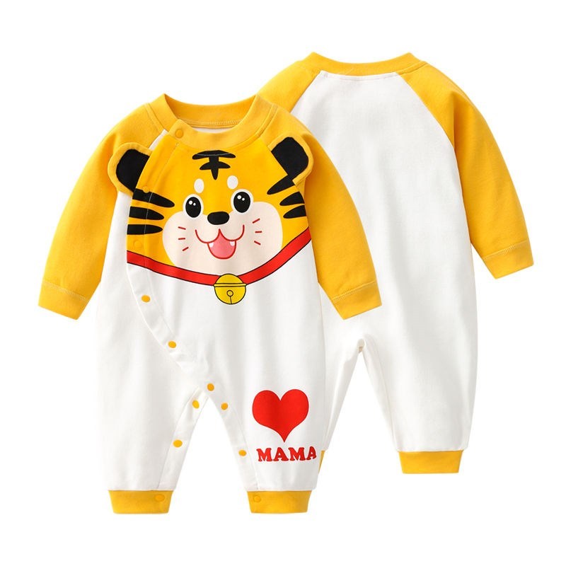 Body Yếm Dài Tay cho Bé Trai Bé Gái mẫu Quần áo trẻ em chất cotton mền mịn cho trẻ từ 3-12kg