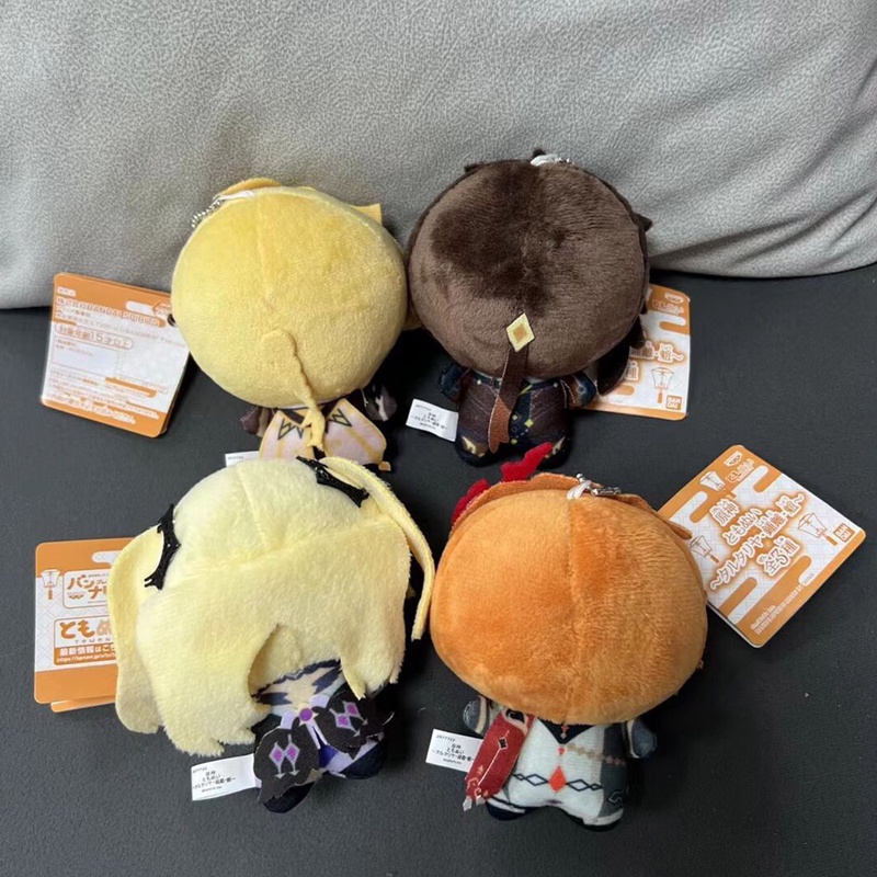 Aayetd 2022 New Genshin Impact Plushie Keychain Pendant Zhongli Xiao Tartaglia Stuffed Doll Soft Toy Game Anime Bag Keychain for Gift