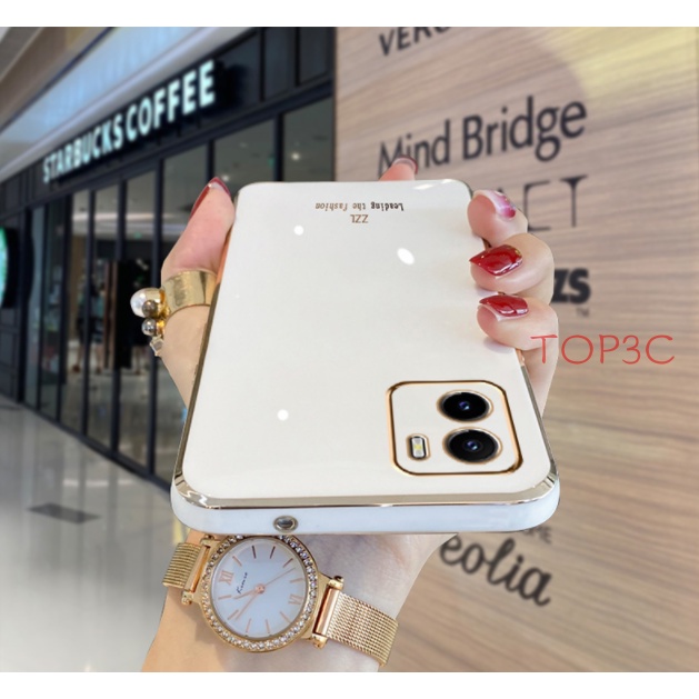 Ốp lưng vivo y16 Ốp Điện Thoại Viền Thẳng Thời Trang Cho Vivo Y16 Y02S Y35 V25 Y21 Y33S Y15S Y01 Y15A Y20 Y20S Y21S Y33T T1X Y12S ZB