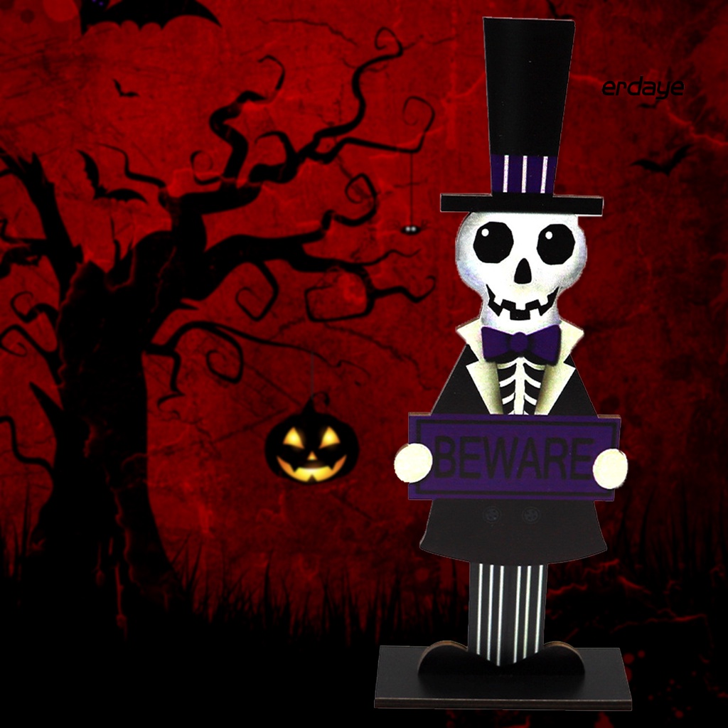 Bảng Gỗ Hình Bí Ngô Phong Cách Halloween Sáng Tạo Trang Trí Bàn