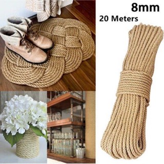 [9mm] - Cuộn 20m DÂY THỪNG TRANG TRÍ, setup decor dây thừng đay gai tự nhiên