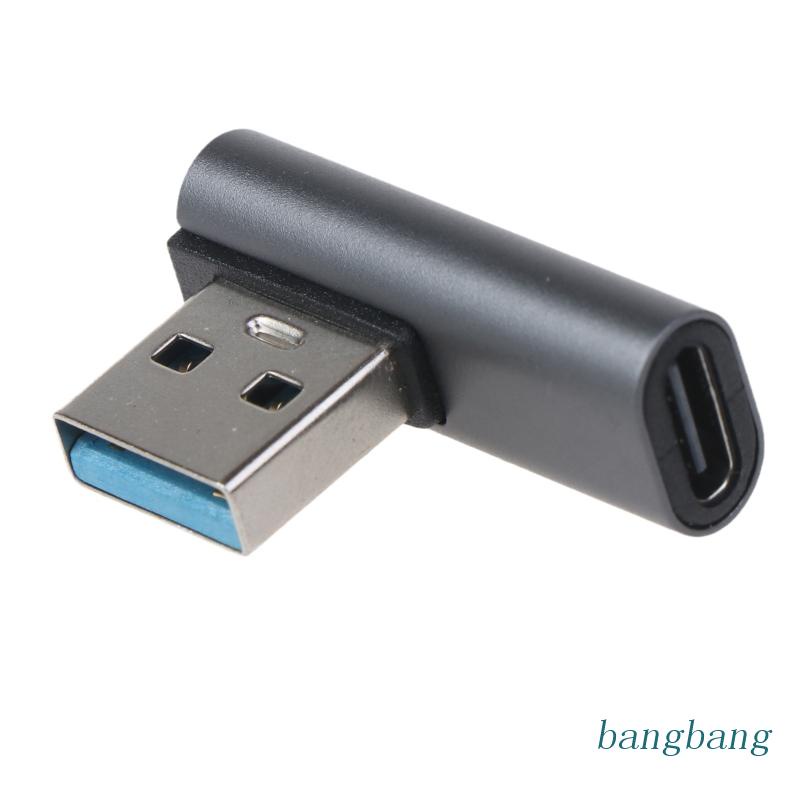 Cáp Chuyển Đổi USB A Male Sang USB C Female 90 Độ USB3.0 Sang Type C Hỗ Trợ Truyền Dữ Liệu 10Gbps Cho Lapt