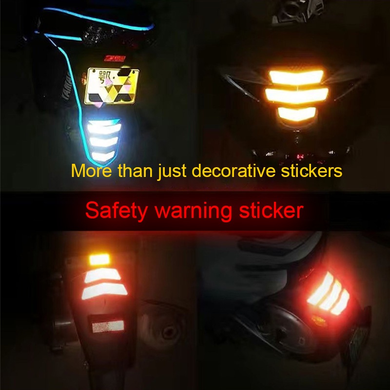 FENDER Đề Can Phản Quang Cảnh Báo An Toàn Bằng Kim Loại Chống Nước Cho Xe Hơi Xe Máy