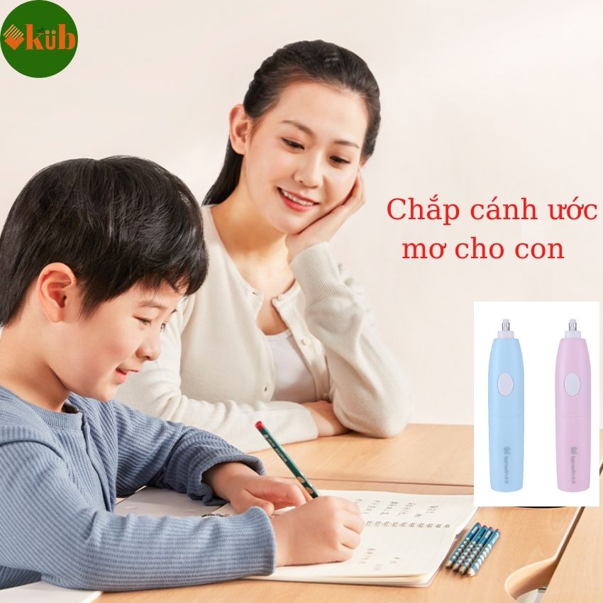 Bút xóa chì tự động dùng pin  mới nhất 2022, KUBSHOP,  cho bé tiền tiểu học, và lớp 1, cho sinh viên học vẽ. Tiện nhanh,