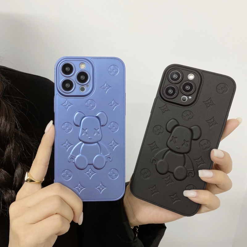 Ốp Điện Thoại Chống Sốc Họa Tiết Gấu Hợp Thời Trang Cho iPhone 14 13 12 11 Pro Max XS XR X 8 7 Plus