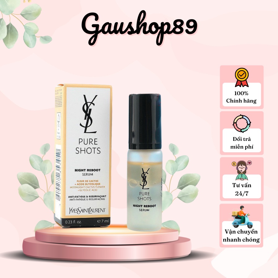 [Có sẵn, 7ml] Serum hỗ trợ thu nhỏ lỗ chân lông YSL Pure Short