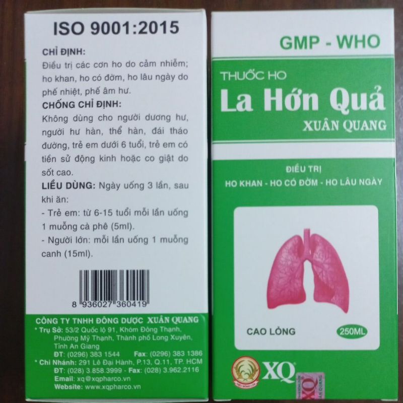 La hớn quả xuân quang - cao lỏng 250ml