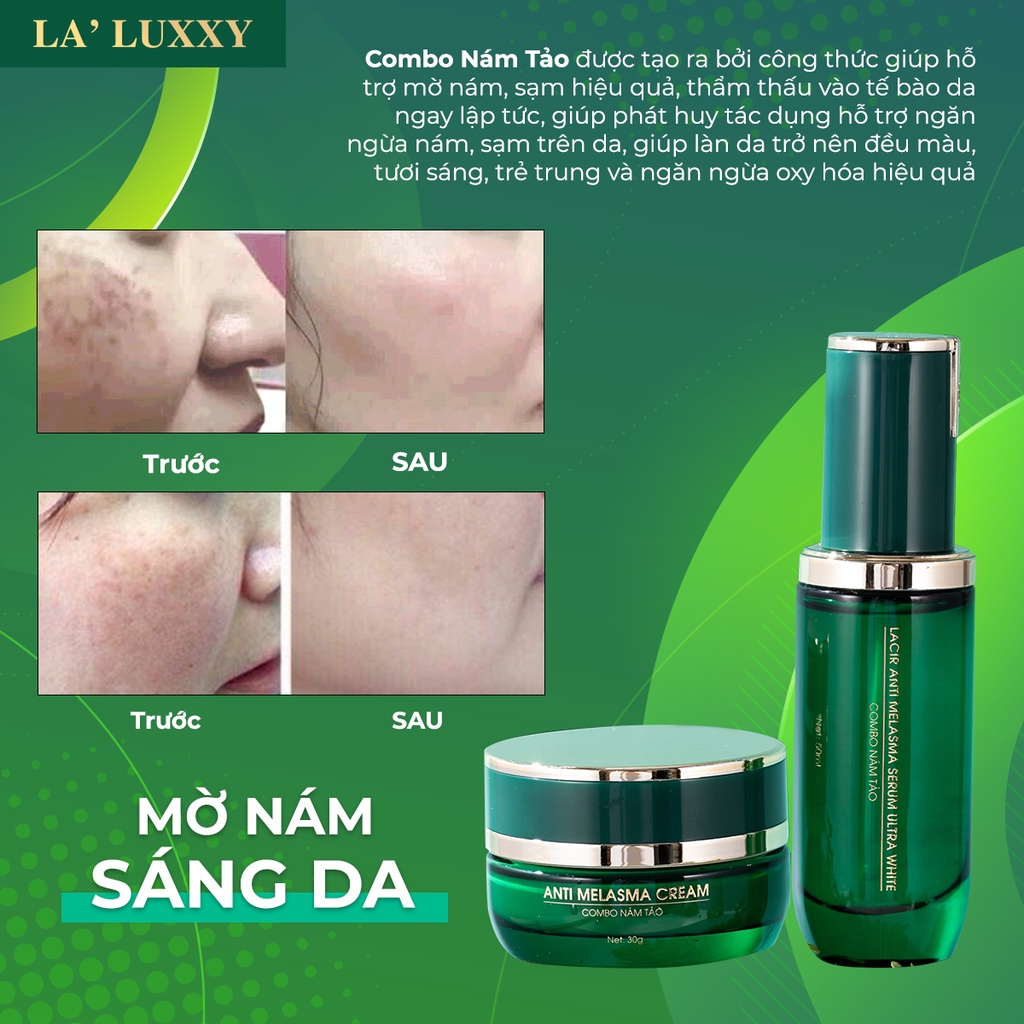 Combo Nám Tảo Drlacir-Hộp 80gram,Giúp Dưỡng Trắng Da,Làm Mờ và Ngừa Nám,Đào Thải Corticoid,phục hồi da,chống lão hóa