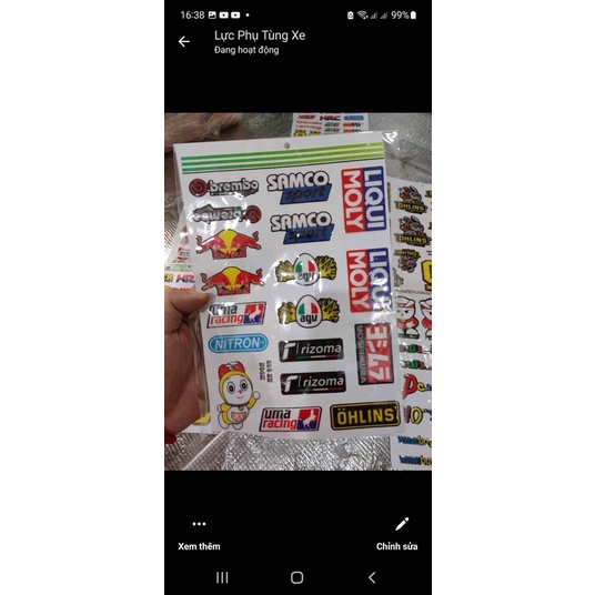 Tem dán xe máy tem nổi tem thái