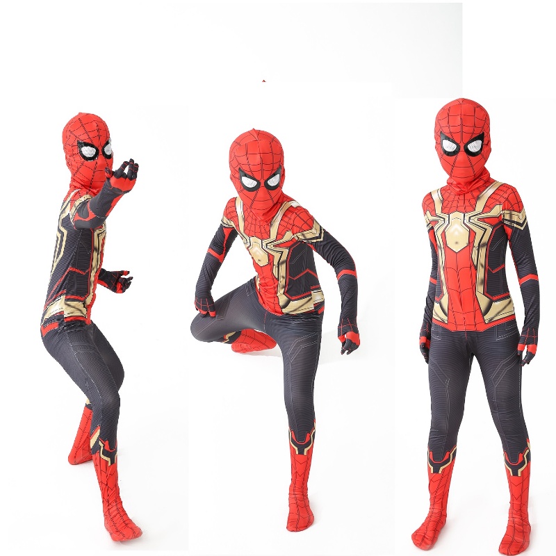 Bộ Đồ Hóa Trang Halloween Nhân Vật Siêu Anh Hùng Zentai Spiderman Cho Trẻ Em