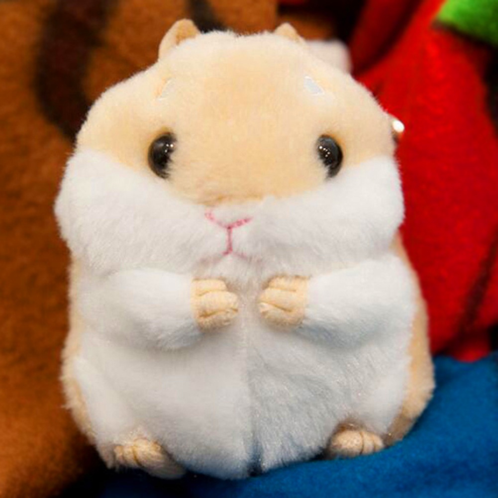 Móc khóa làm bằng kim loại hình chú chuột hamster xinh xắn