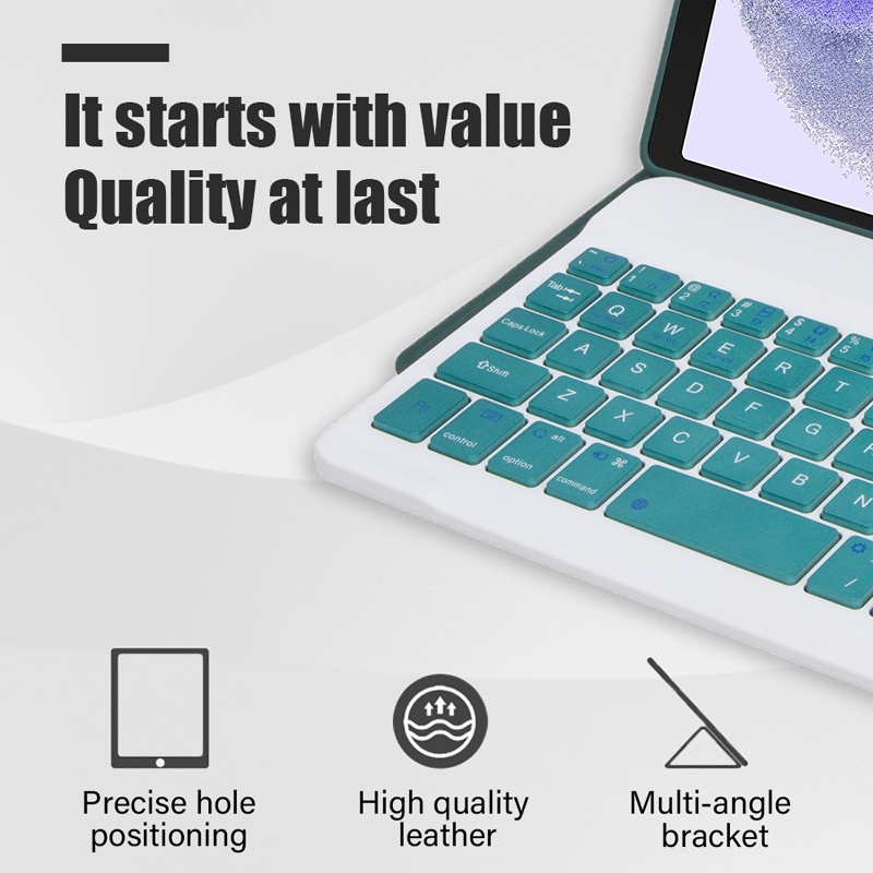 Ốp Máy Tính Bảng Nam Châm Kèm Bàn Phím Bluetooth Cho Samsung Galaxy Tab A7 lite 2021 8.7 inch SM-T220 SM-T225