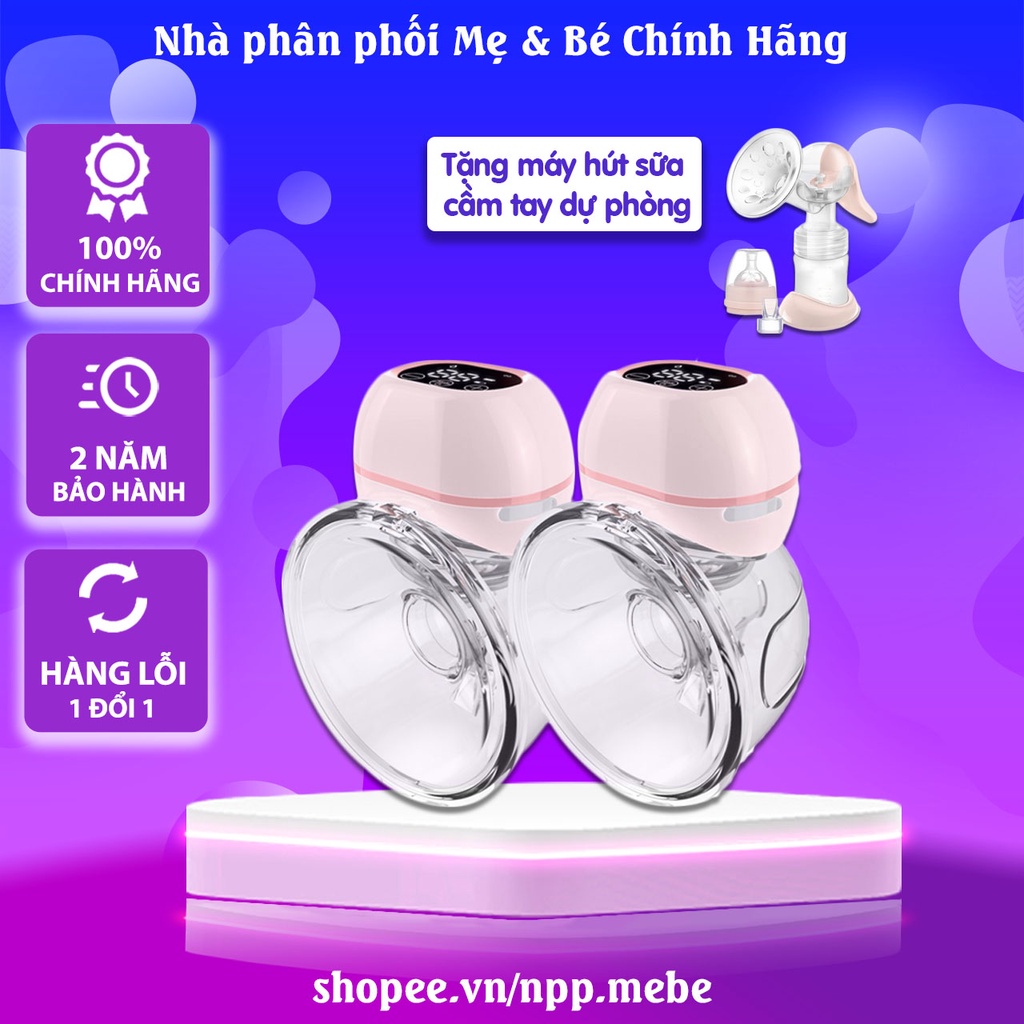 Máy hút sữa không dây rảnh tay Fatz Baby Freemax 1 có 9 cấp độ hút / matxa / kích sữa