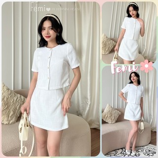 Set Bộ Tweed Sang Chảnh, set tweed xinh, set xinh diện thu, set bộ Hàn Quốc