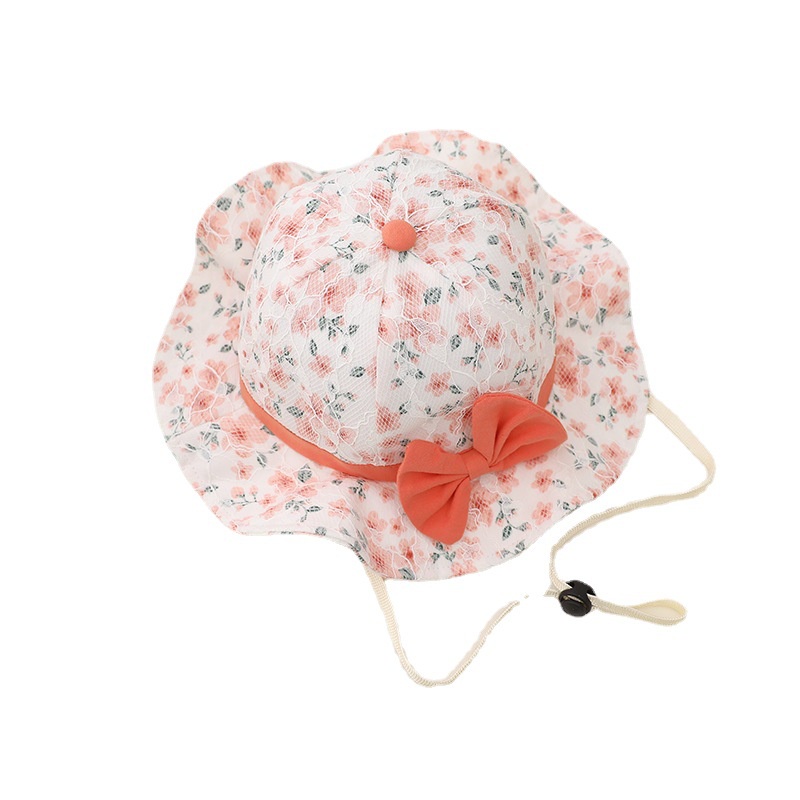 Mũ Tai Bèo Mềm Mại Chống Nắng Đính Nơ Hoa Thời Trang Xuân Hè Cho Bé Gái
