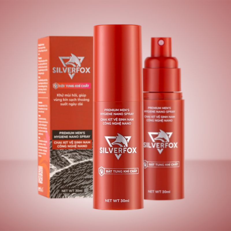 Dung dịch vệ sinh nam giới Silver Fox hương nước hoa cao cấp 30ml/ chai