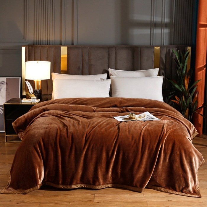 Chăn Blanket Hàng Xuất Âu, Chăn Rộng, Lông Thỏ Siêu Mịn, Không Rụng Lông, Kích Thước Rộng 2*2.3M