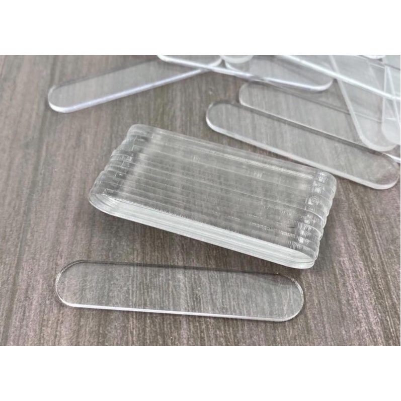 10 Thanh Mica Miếng Mica Trong Suốt Trưng Móng Tay