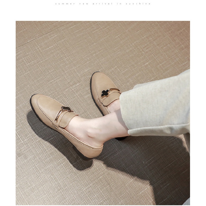 Giày Lười Da Đế Dày Mềm Mại Phong Cách Anh Quốc Cổ Điển Thời Trang 2020 Cho Nữ