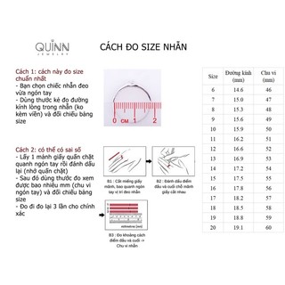 Nhẫn Twenty Two đính đá bạc 925