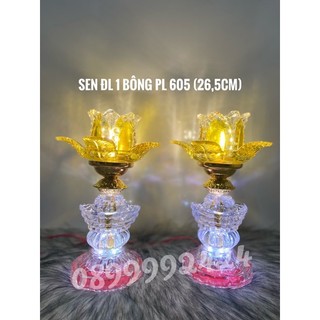 Đèn thờ pha lê cao cấp 605 1 cặp