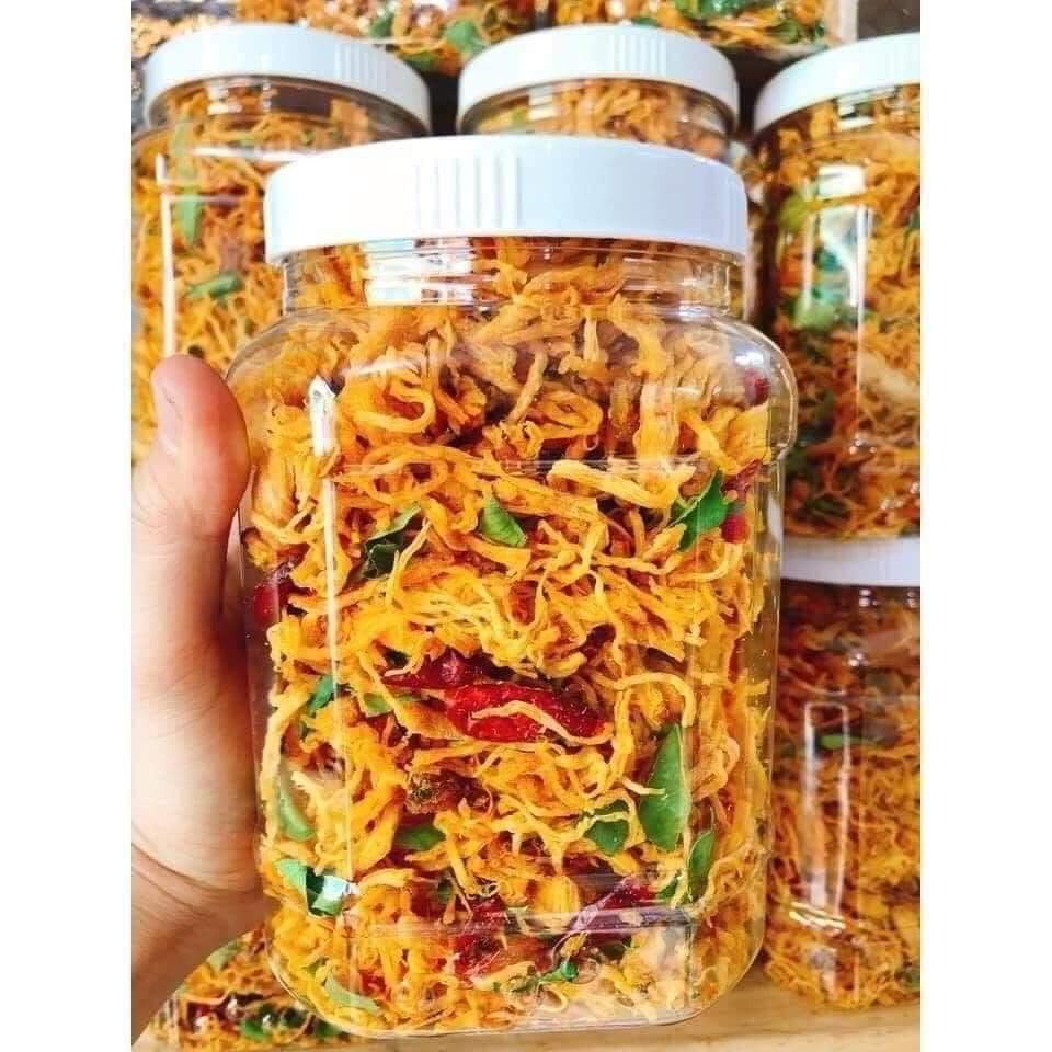 Gà lá chanh chà bông gà Khô gà bơ tỏi xé cay siêu ngon NAMKEN 300g - Đồ ăn vặt Việt Nam - Ăn vặt NAMKEN