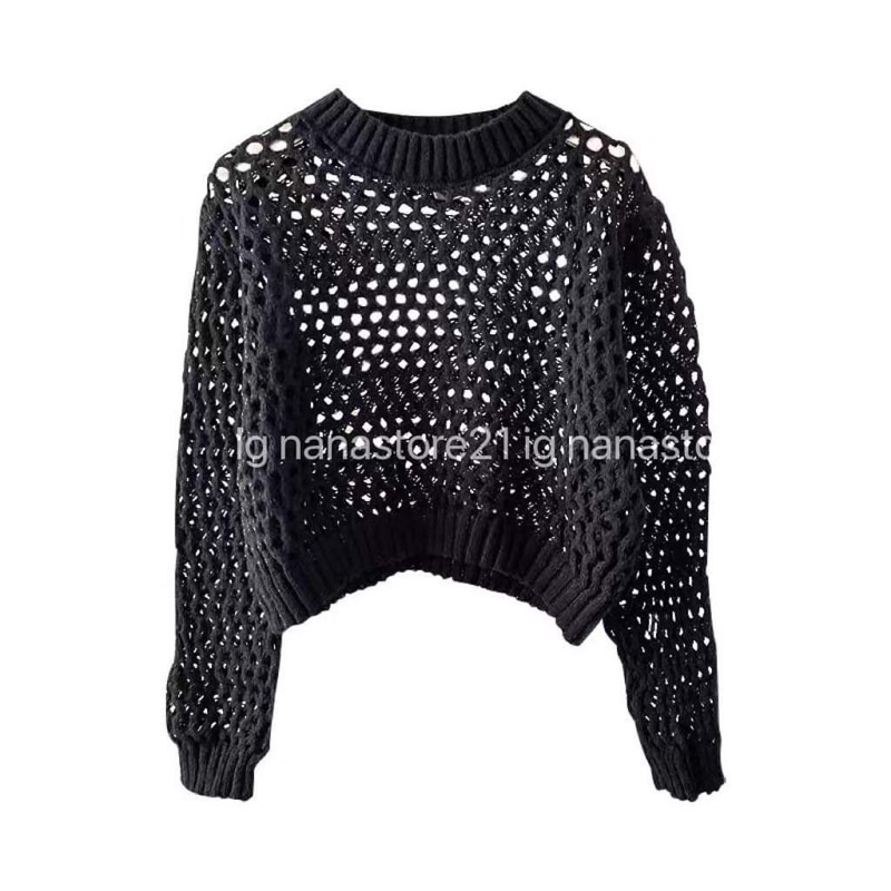 Áo len dài tay móc 4 màu Nana21 Nanastore21