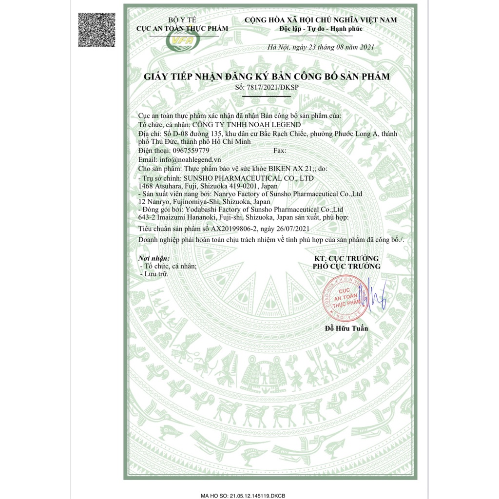 Viên Uống Nội Tiết Tố Biken AX 21 Chính Hãng