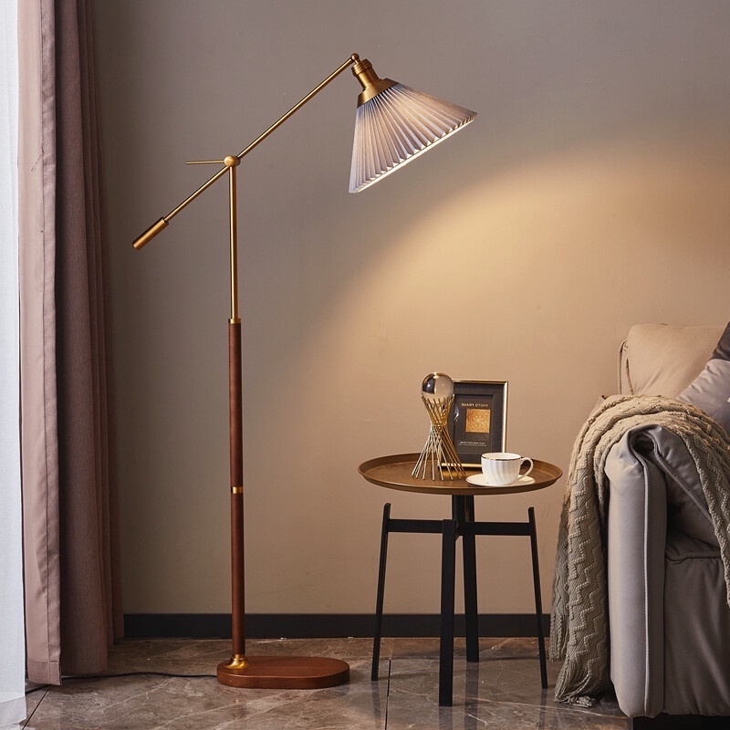 Đèn sàn phòng khách cổ điển Mỹ sang trọng, đèn đọc sách - TnP DECOR