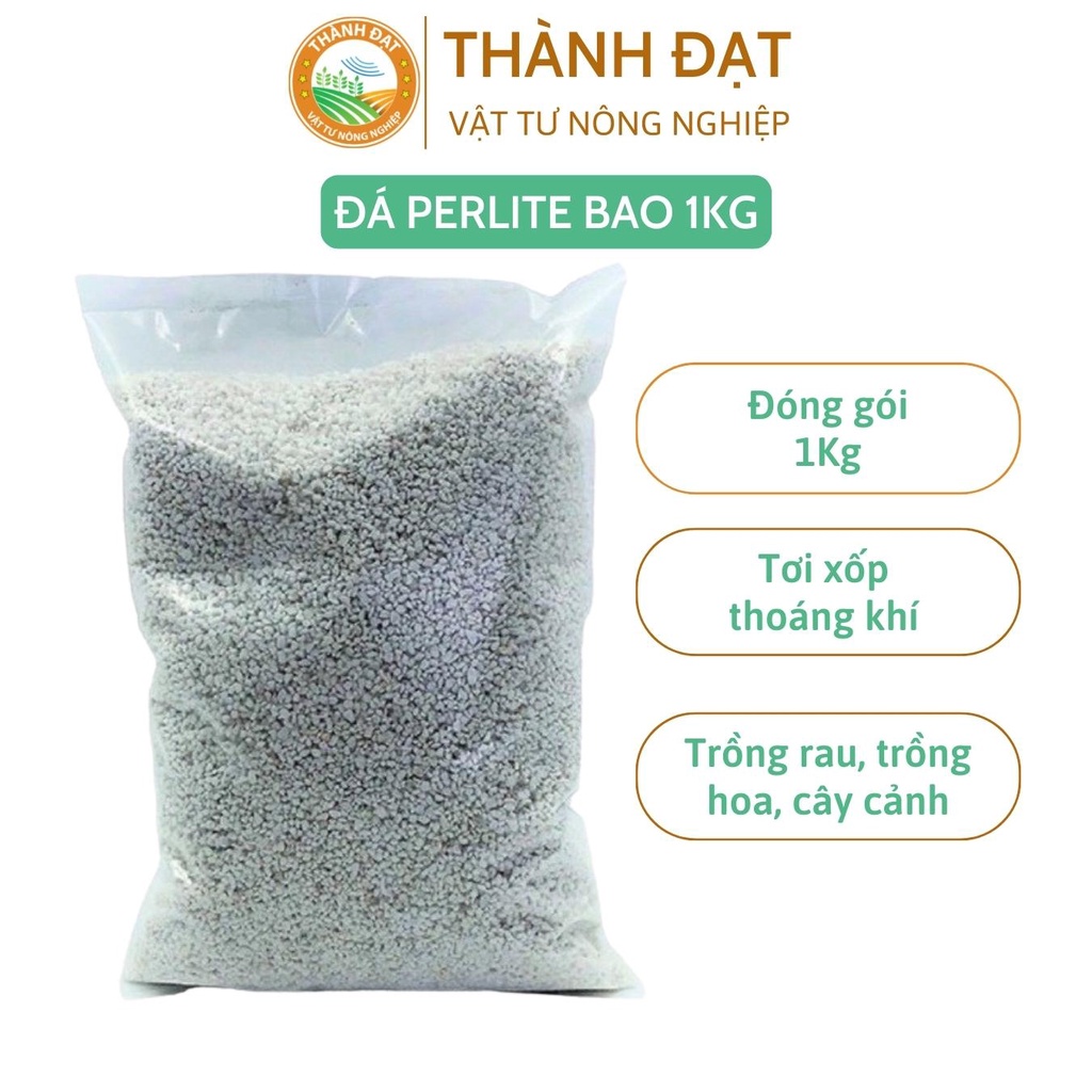 1Kg Đá Perlite, đá trân châu trồng hồng, sen đá, thuỷ canh giàu khoáng chất, tăng độ tơi xốp trong đất