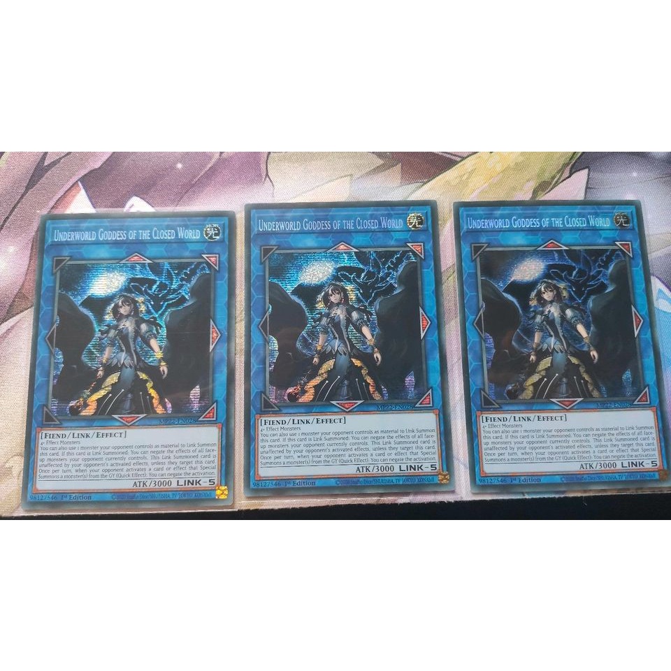 Thẻ bài YUGIOH - Underworld Goddess of the Closed World - MP22-EN028 Prismatic Secret Rare 1st Edition - Link Monster