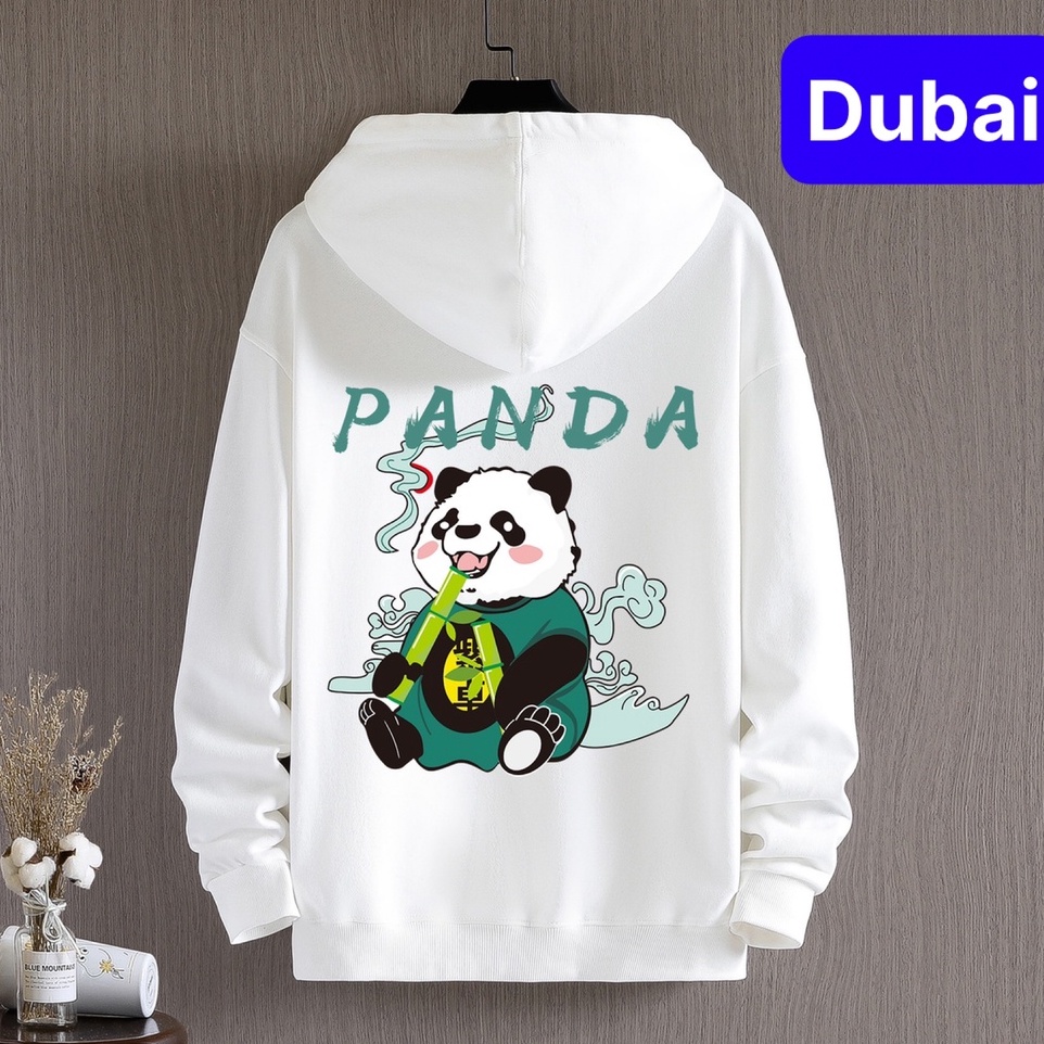 ÁO KHOÁC HOODIE NAM NỮ UNISEX CHẤT NỈ HÌNH GẤU TRÚC PANDA PHONG CÁCH HOT HIT MÙA HÈ - DUBAI FASHION